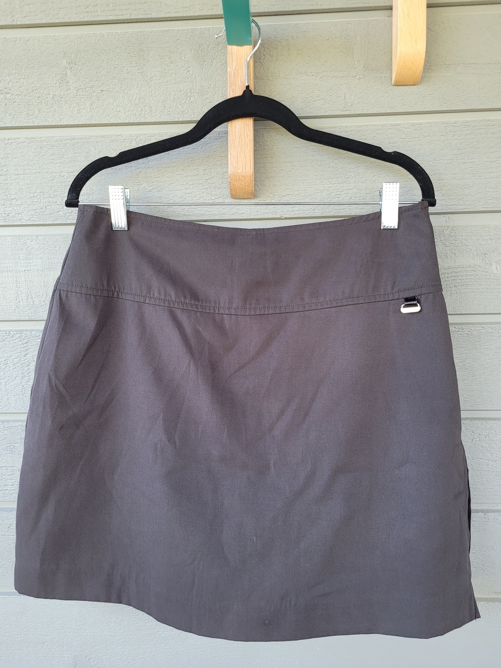 LPGA Official Golf Black Active Performance Skirt with Integrated Shorts Size 12